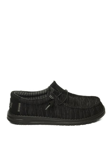 slip on wally stretch nero HEY DUDE | 41898WALLY STRETCH SOX-60